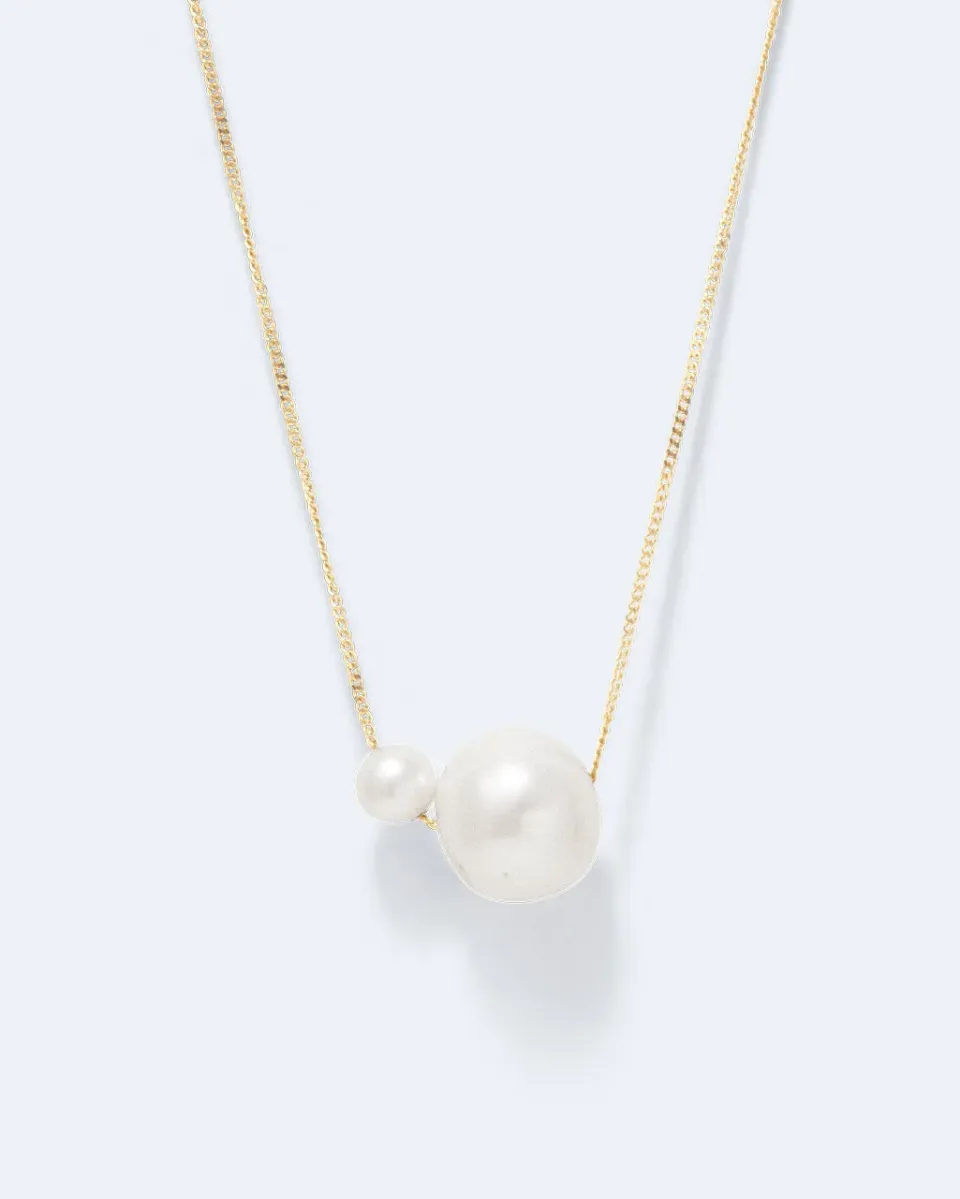 Completedworks One Blank collier perle vermeil pendentif
