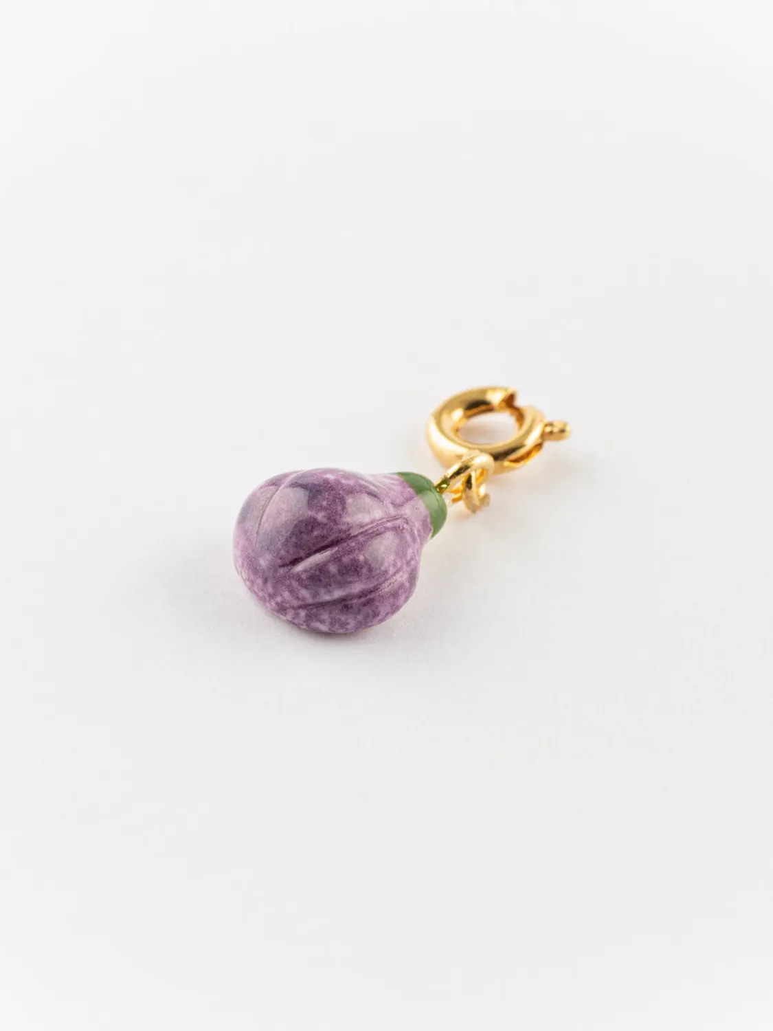 Nach Bijoux charm’s Figue porcelaine doré 1 cm