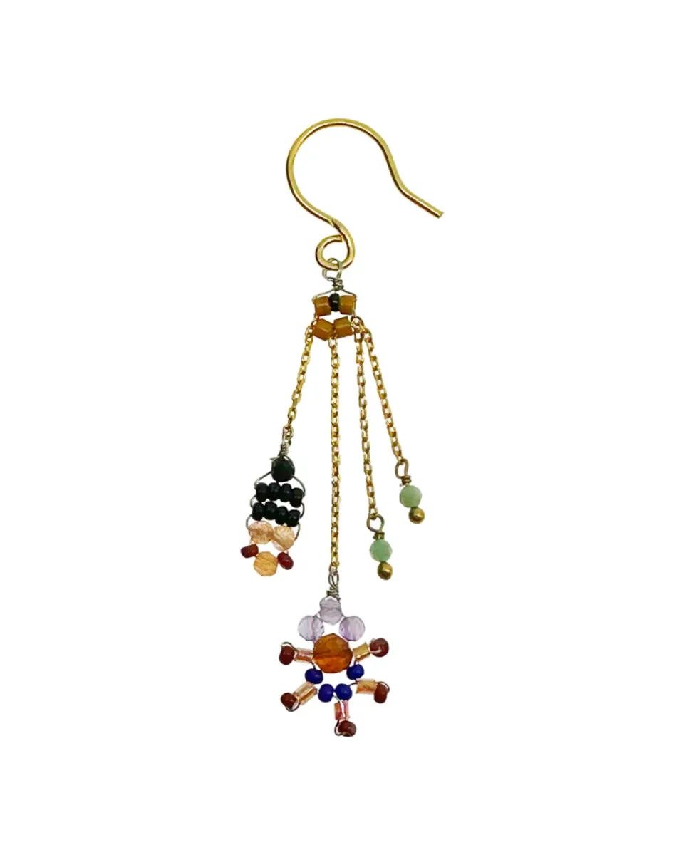 Le Fourbi de Capucine P30 boucles d'oreille améthyste 5,3 cm