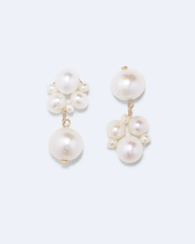 Completedworks Foibles boucles d’oreilles perles plaqué or