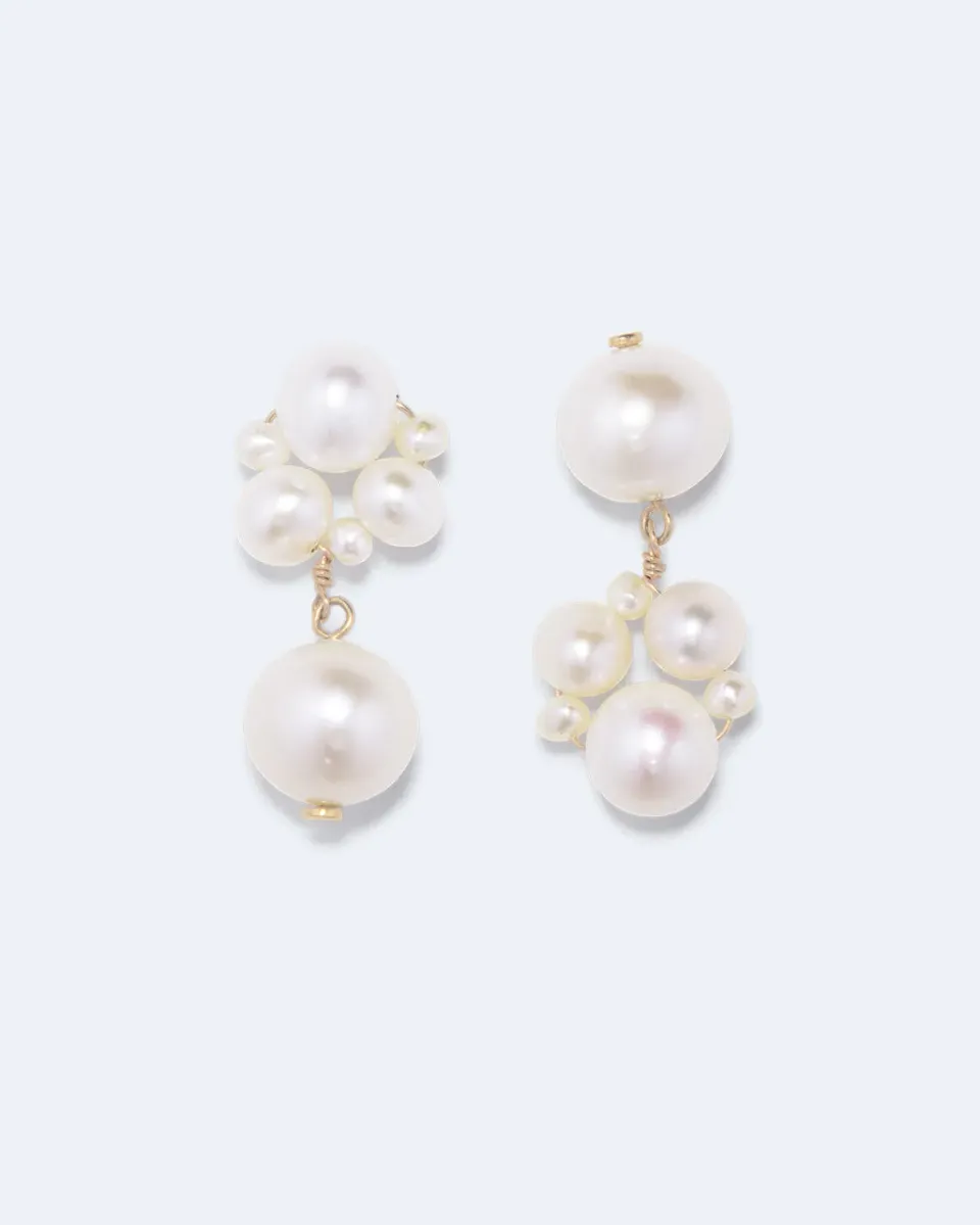 Completedworks Foibles boucles d’oreilles perles plaqué or