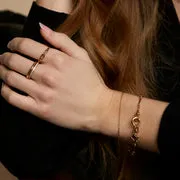 Astrid & Miyu Hardware Chain bracelet doré