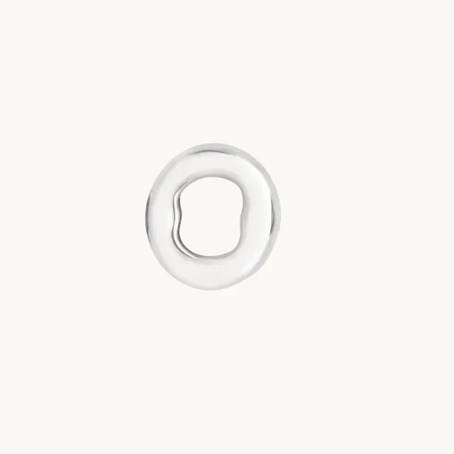 Astrid & Miyu O Initial Click Charm breloque or blanc