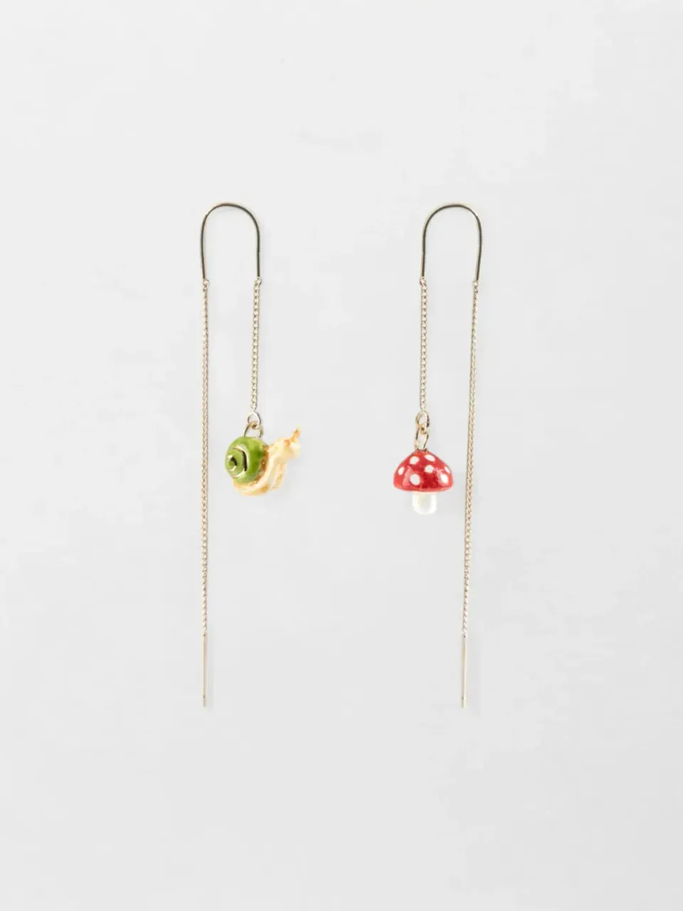 Nach Bijoux champignon escargot boucles longues 6,6 cm