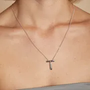 Astrid & Miyu T Initial Bold collier argent lettre T