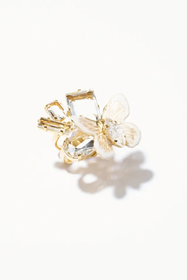 Philippe Ferrandis Fenice bague papillon quartz rose