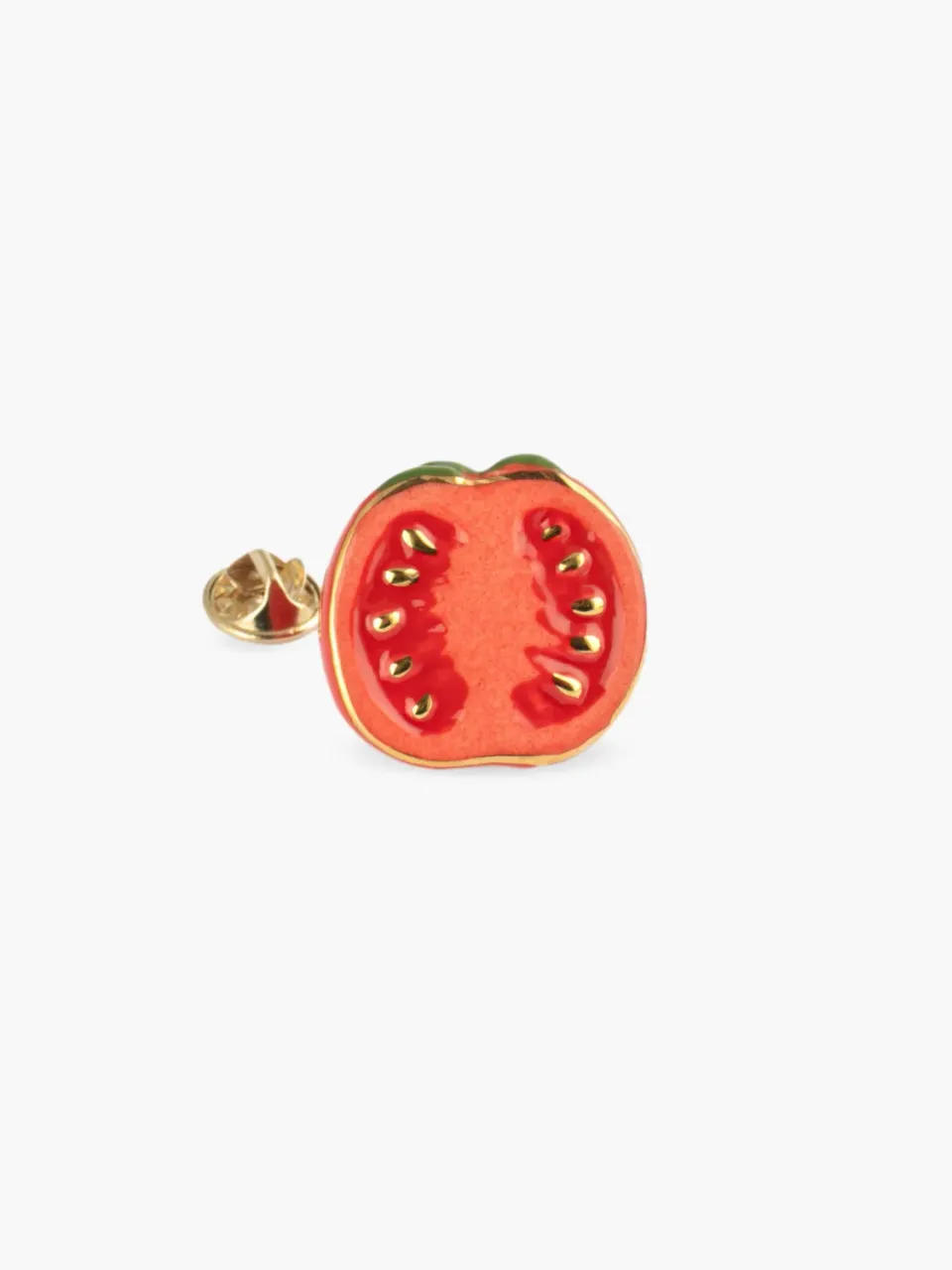 Nach Bijoux Belles du Sud tomate pin's porcelaine 2,7 cm