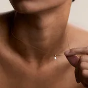 Astrid & Miyu Pearl Pendant collier perle doré