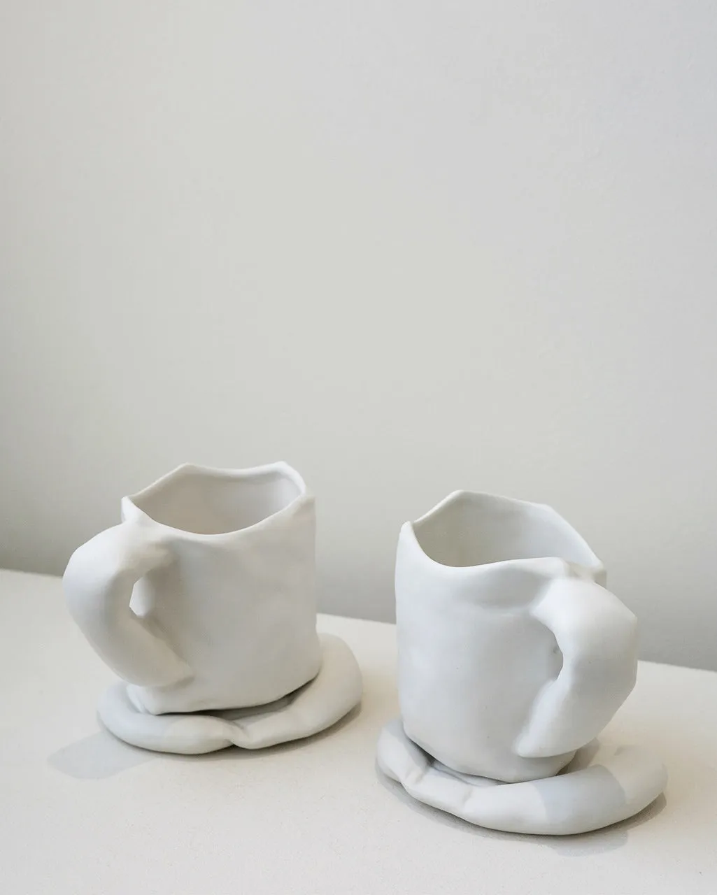 Completedworks Stand Back lot 2 dessous de verre blanc mat