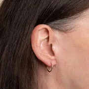 Astrid & Miyu Simple 12mm Hoops créoles or finition lisse