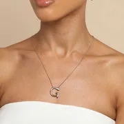 Astrid & Miyu G Initial Bold collier pendentif G doré