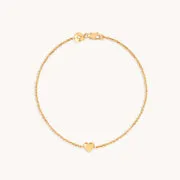 Astrid & Miyu Heart Bezel Tennis bracelet doré cœurs
