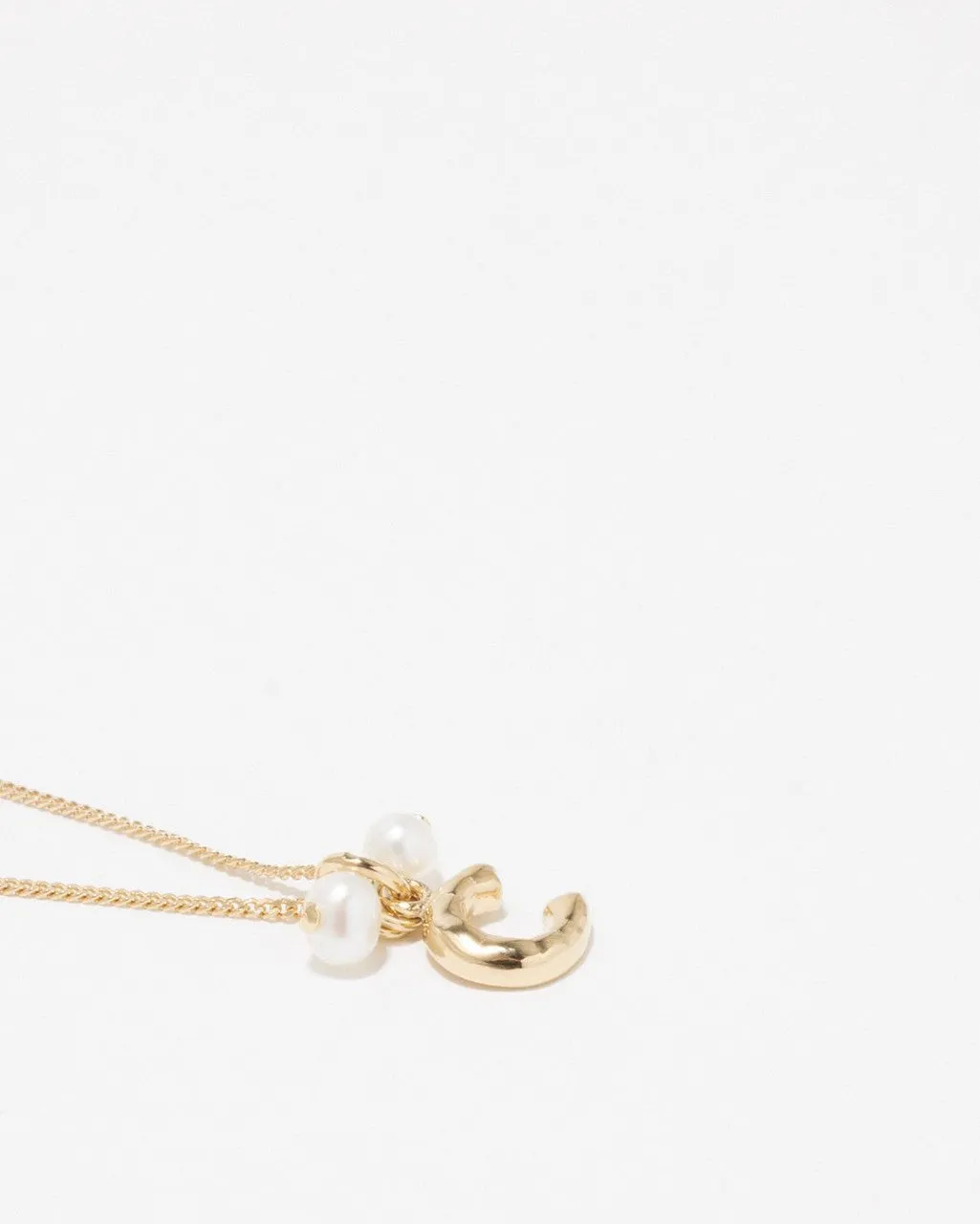Completedworks Classicworks C bracelet perle vermeil doré