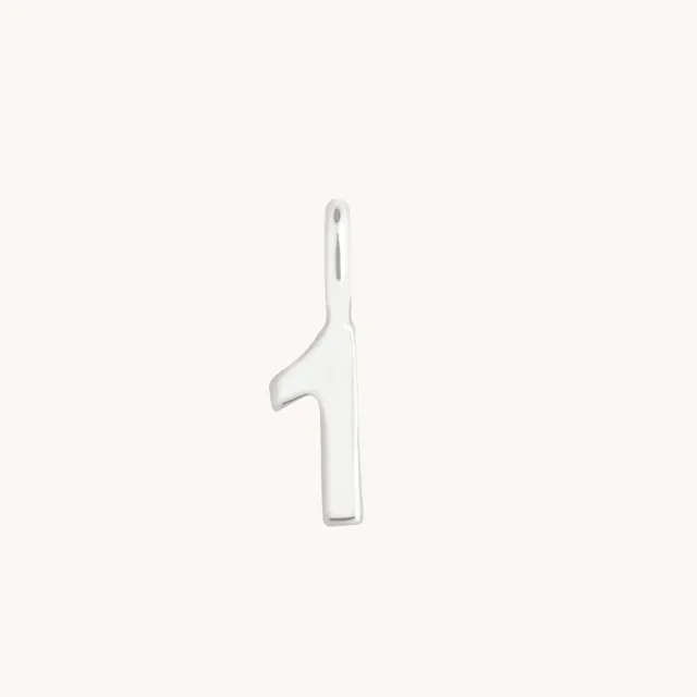 Astrid & Miyu Charm 1 breloque or blanc 9 carats