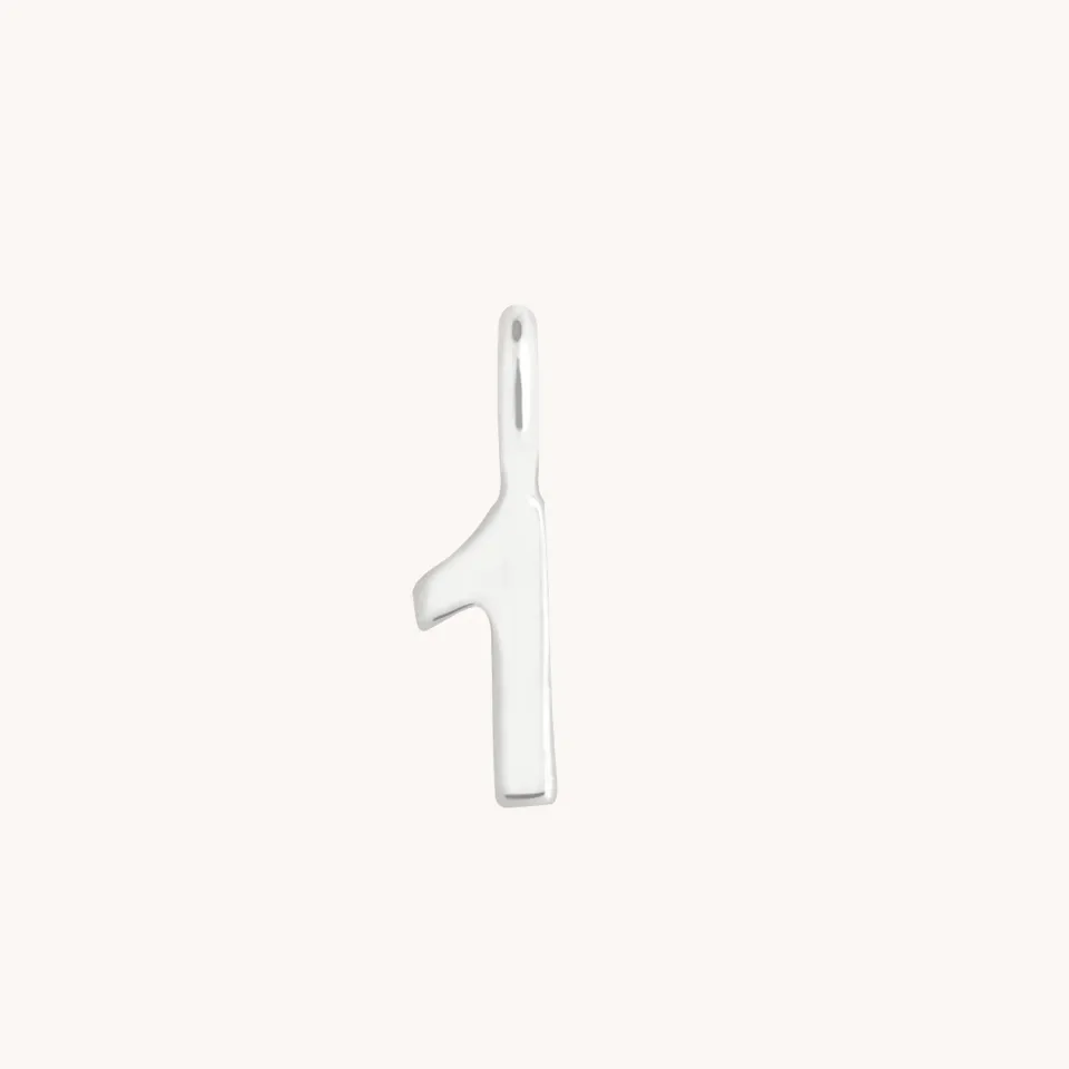 Astrid & Miyu Charm 1 breloque or blanc 9 carats