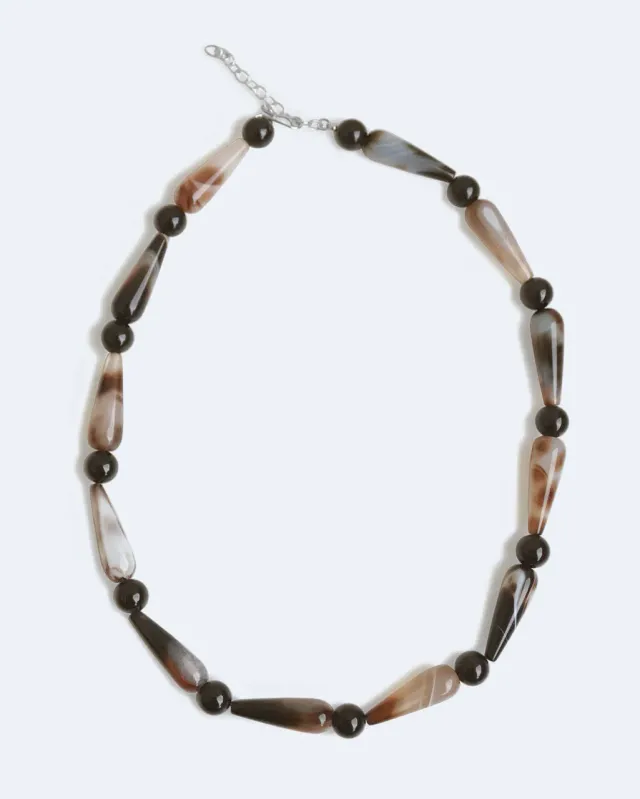 Completedworks The Depths of Time collier agate argent recyclé
