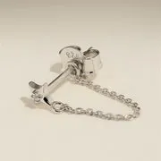 Astrid & Miyu Cosmic Star Chain puces argent étoile