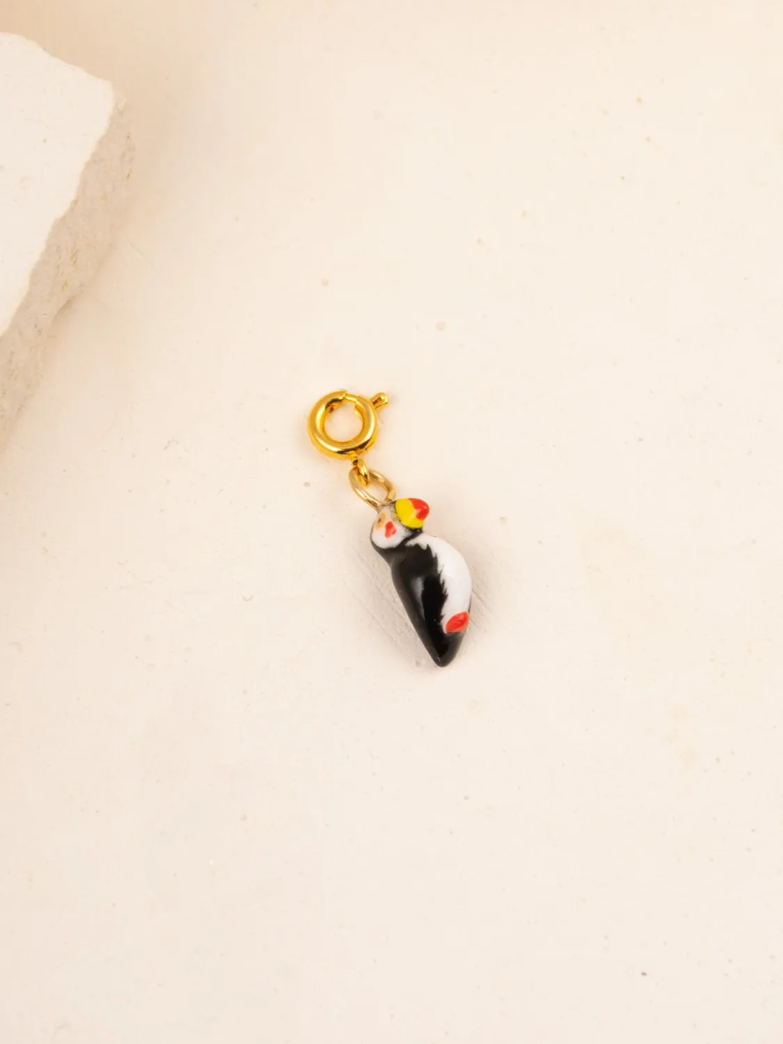 Nach Les Protégés Charm's Macareux breloque porcelaine 1,5 cm