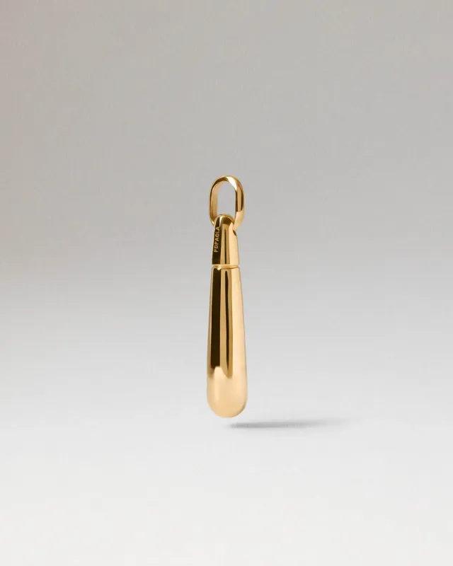 PDPAOLA Large Drop pendentif 35 mm doré à combiner