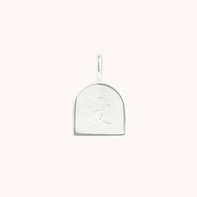 Astrid & Miyu Love breloque or blanc 9 carats