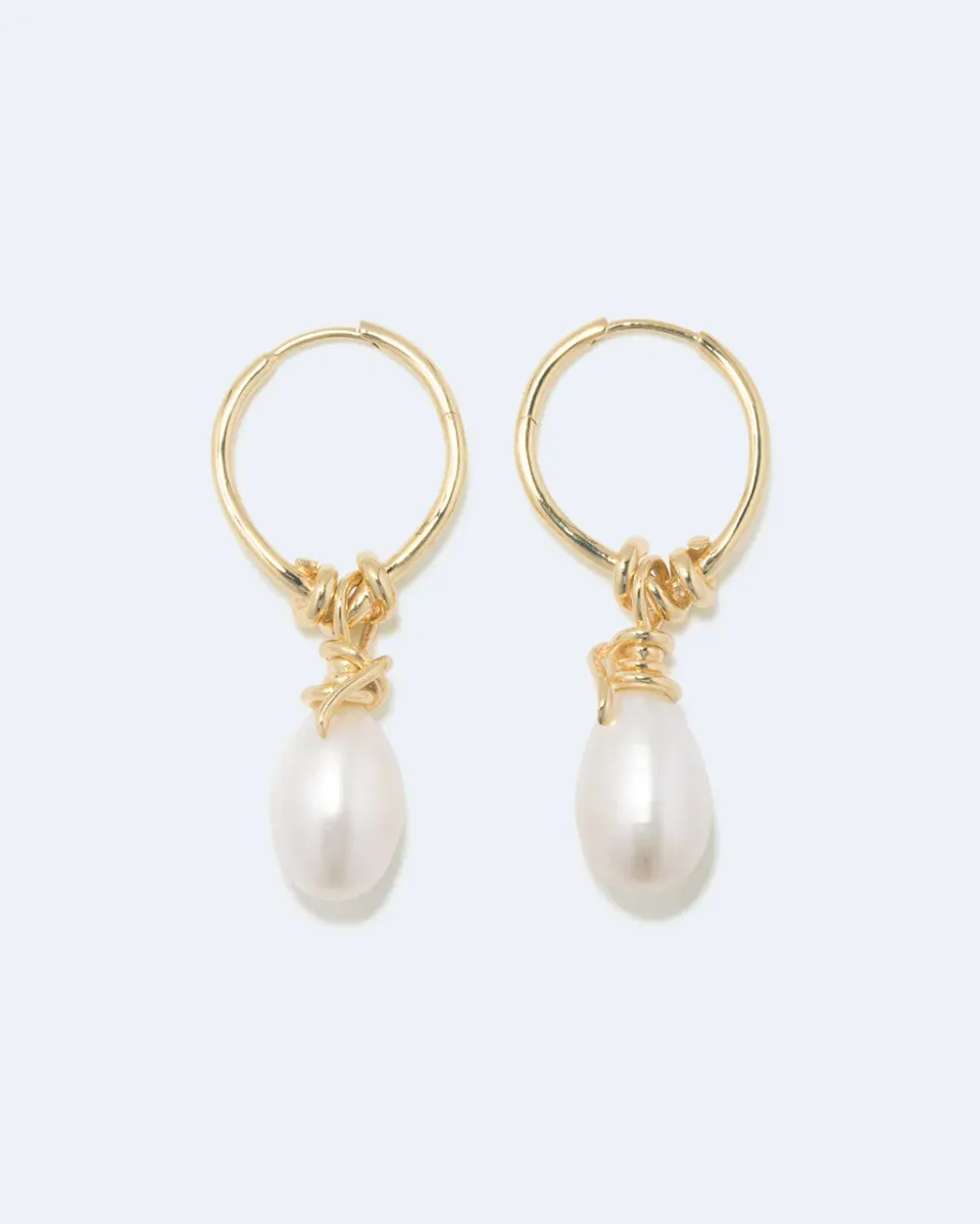 Completedworks A Drop in the Ocean boucles perle doré