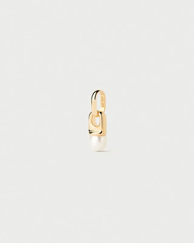 PDPAOLA pendentif perle eau douce blanc
