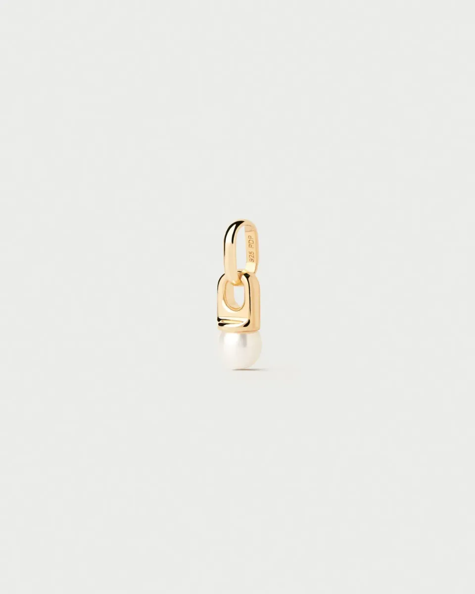 PDPAOLA pendentif perle eau douce blanc
