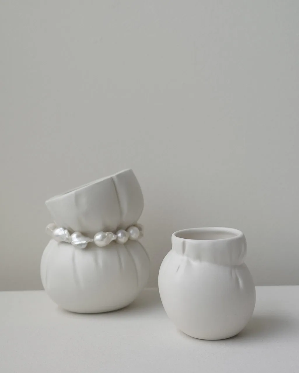 Completedworks Squeezed tasse céramique blanc mat