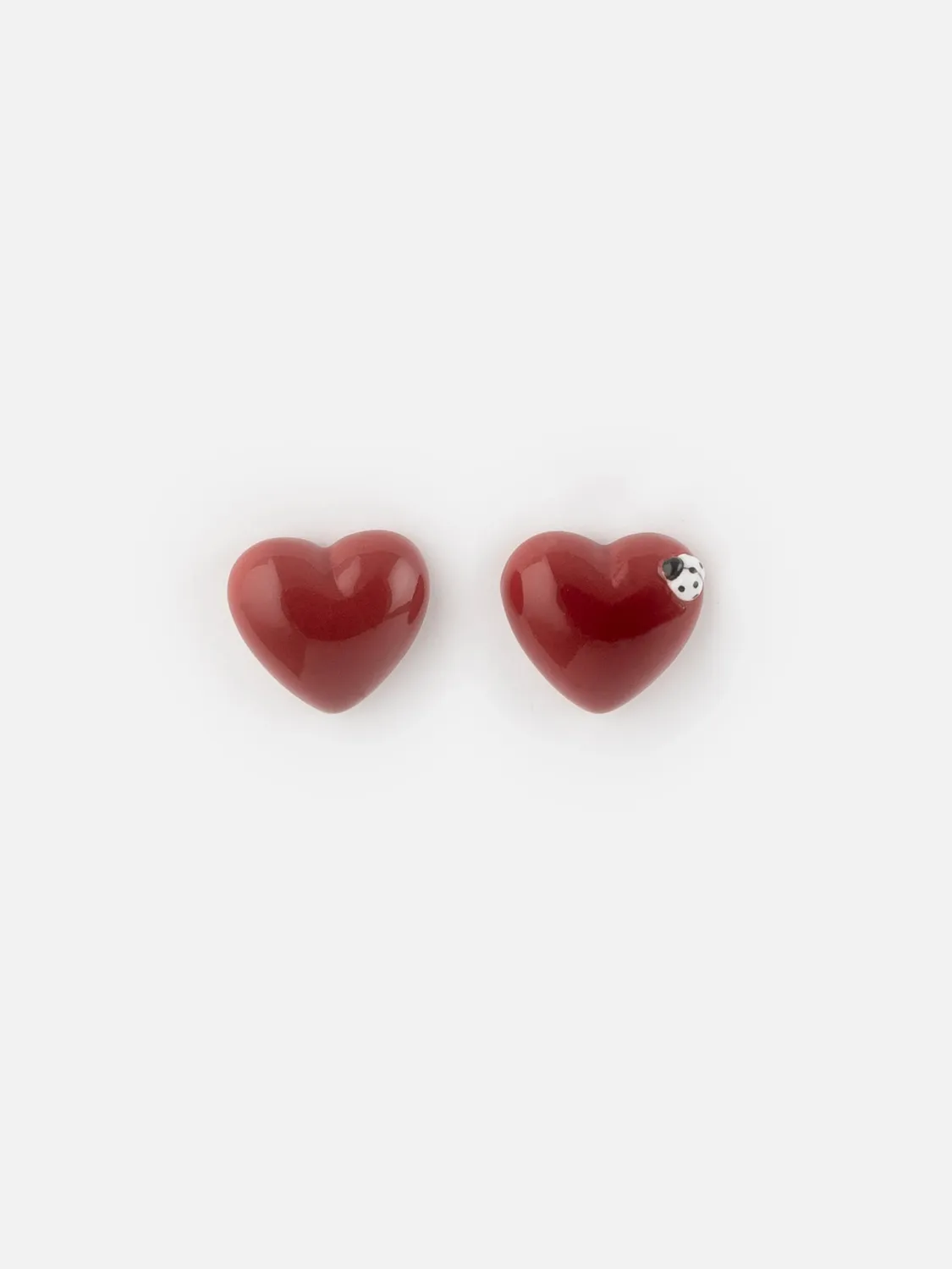 Nach Bijoux Chérie Cherry Cœur coccinelle puces rouges