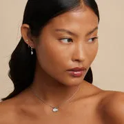 Astrid & Miyu Pearl Charm créoles perle argent