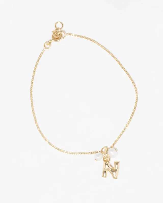 Completedworks Classicworks N bracelet perle vermeil