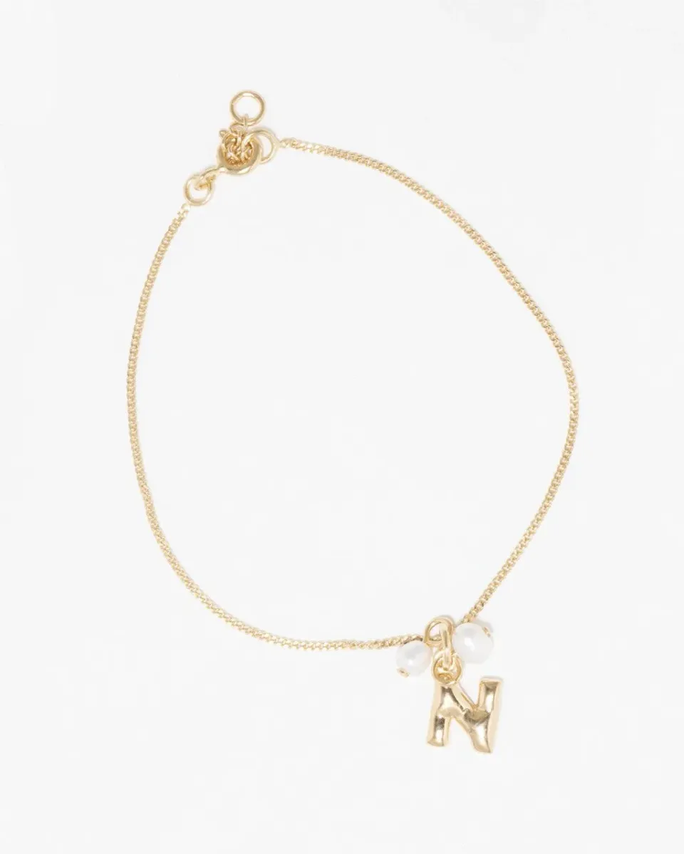 Completedworks Classicworks N bracelet perle vermeil