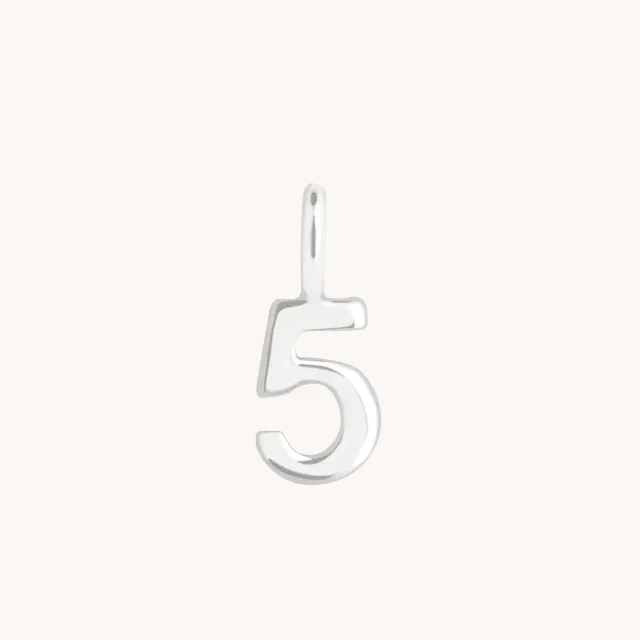 Astrid & Miyu Charm 5 breloque or blanc 9 carats