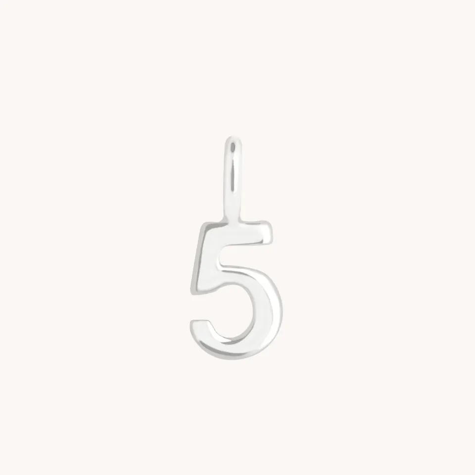 Astrid & Miyu Charm 5 breloque or blanc 9 carats