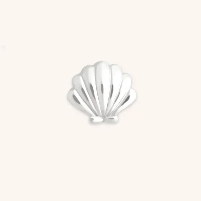 Astrid & Miyu Shell charm coquillage or blanc 9 carats