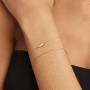 Astrid & Miyu ID Charm bracelet or massif plaque