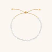 Astrid & Miyu Garnet January Beaded bracelet or massif