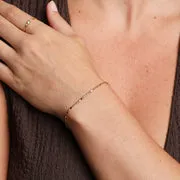 Astrid & Miyu Molten Bar bracelet or massif fondu