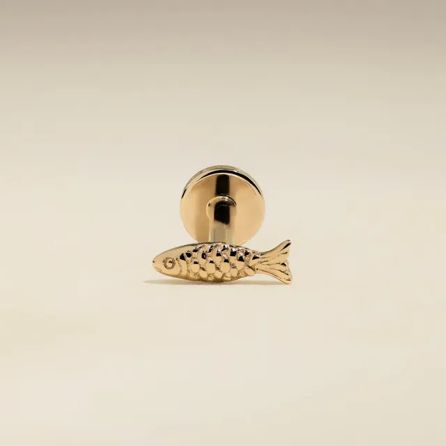Astrid & Miyu Fish clou piercing or massif poisson