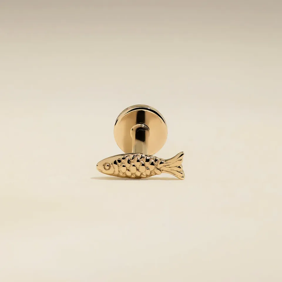Astrid & Miyu Fish clou piercing or massif poisson