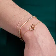 Astrid & Miyu Gleam Bold Tennis bracelet doré rivière