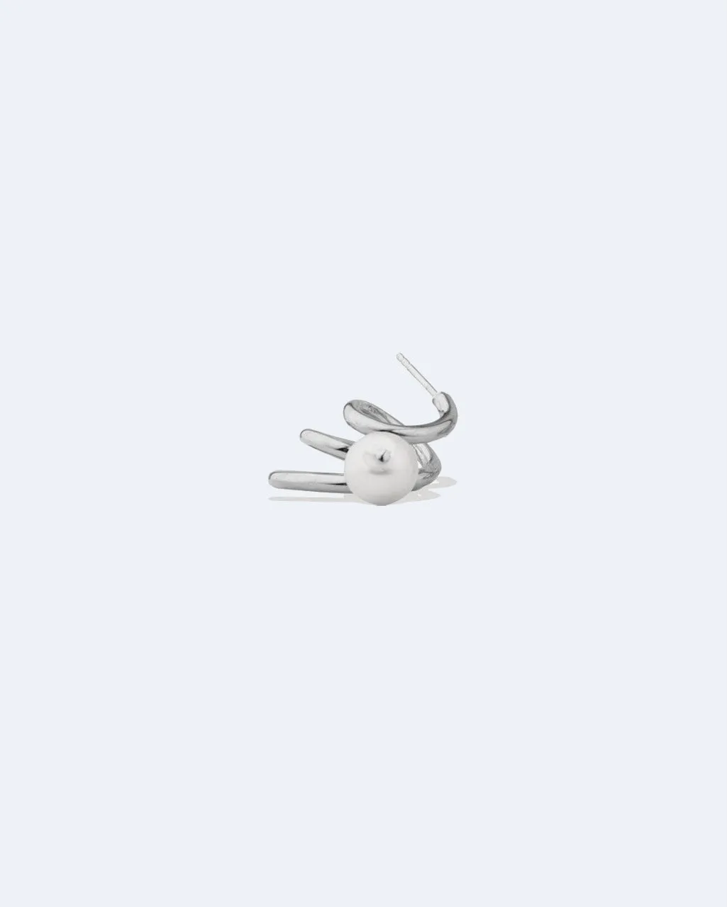 Completedworks Flow mono boucle d'oreille perle argent