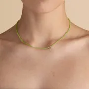 Astrid & Miyu Beaded collier péridot août or massif