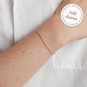 Astrid & Miyu Bold Astrid Story bracelet or blanc maillons