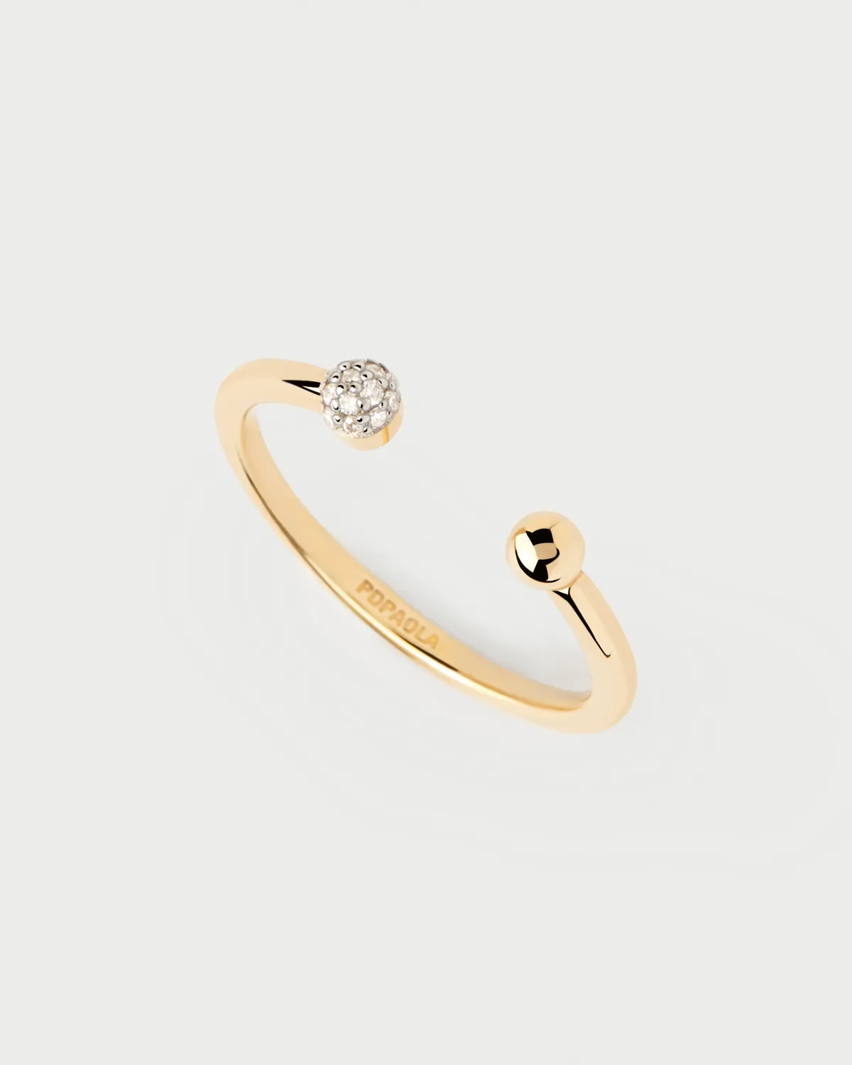 PDPAOLA Clara bague diamants or jaune 0,06 ct