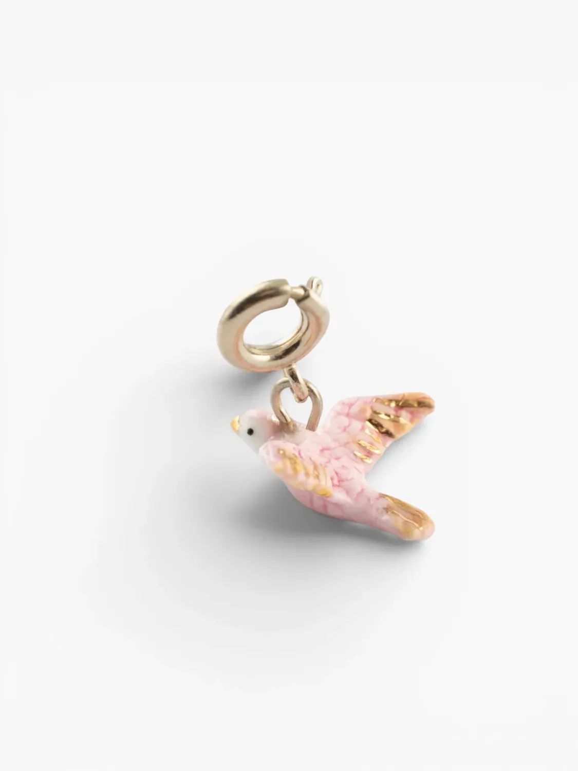 Nach Bijoux Mix and Match charms colombe rose porcelaine
