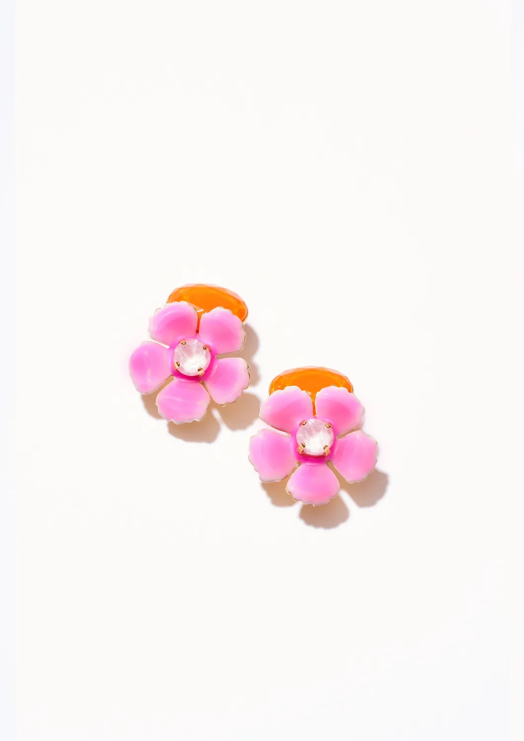 Philippe Ferrandis Ischia boucles clips émail blanc