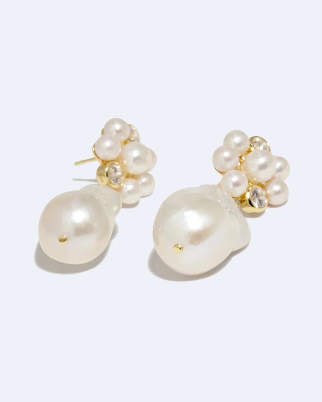 Completedworks Lightdrops boucles d’oreilles perle zirconia