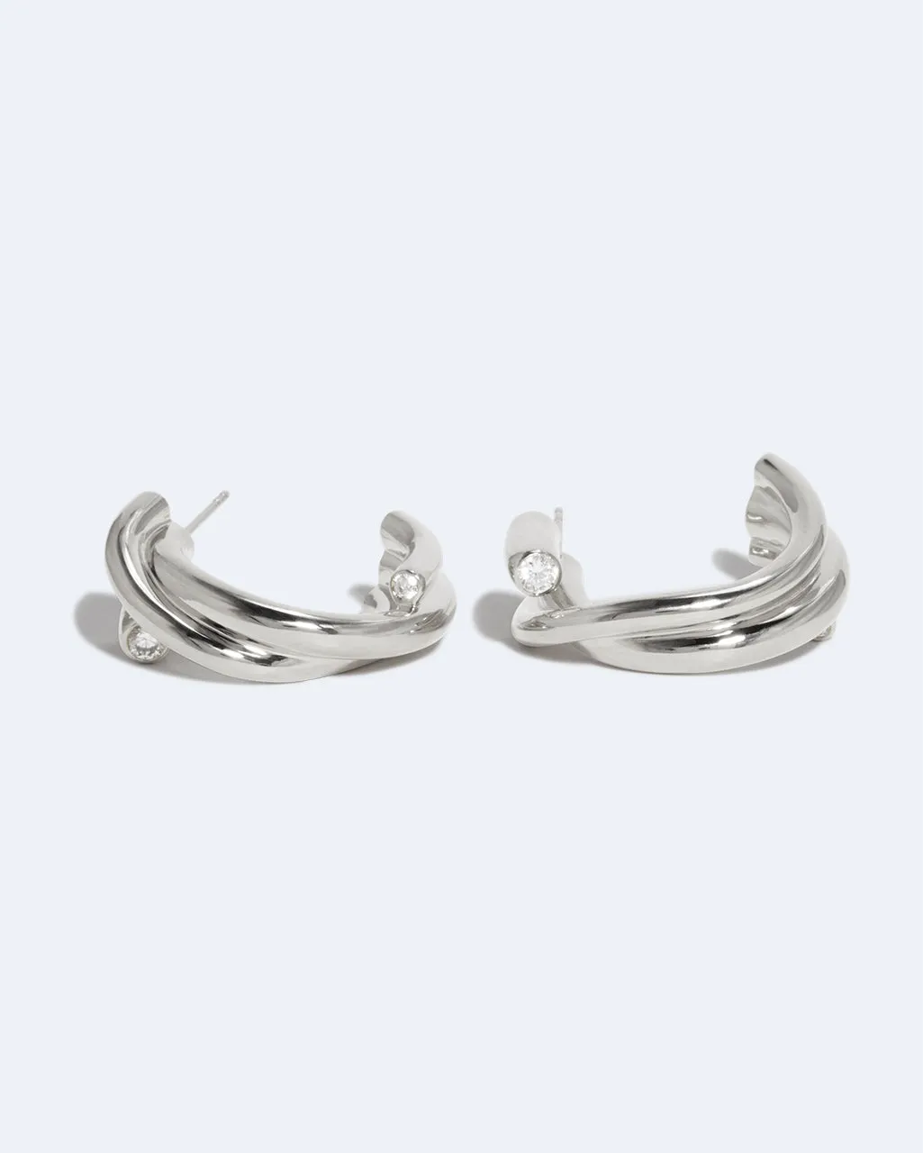 Completedworks What Time Left Behind boucles d’oreilles zirconia argent