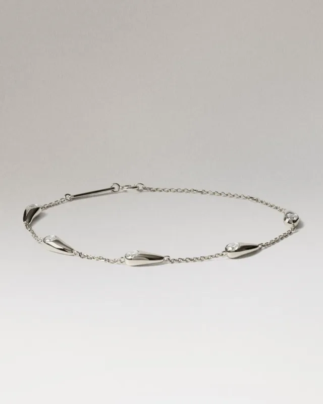PDPAOLA Becca bracelet argent demi-fin poli